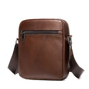 WESTAL Men's Shoulder Bag Casual Genuine Leather Messenger Bag Mini Men's Crossbody Bag Small Men's Sling Bag for Phone 7362
