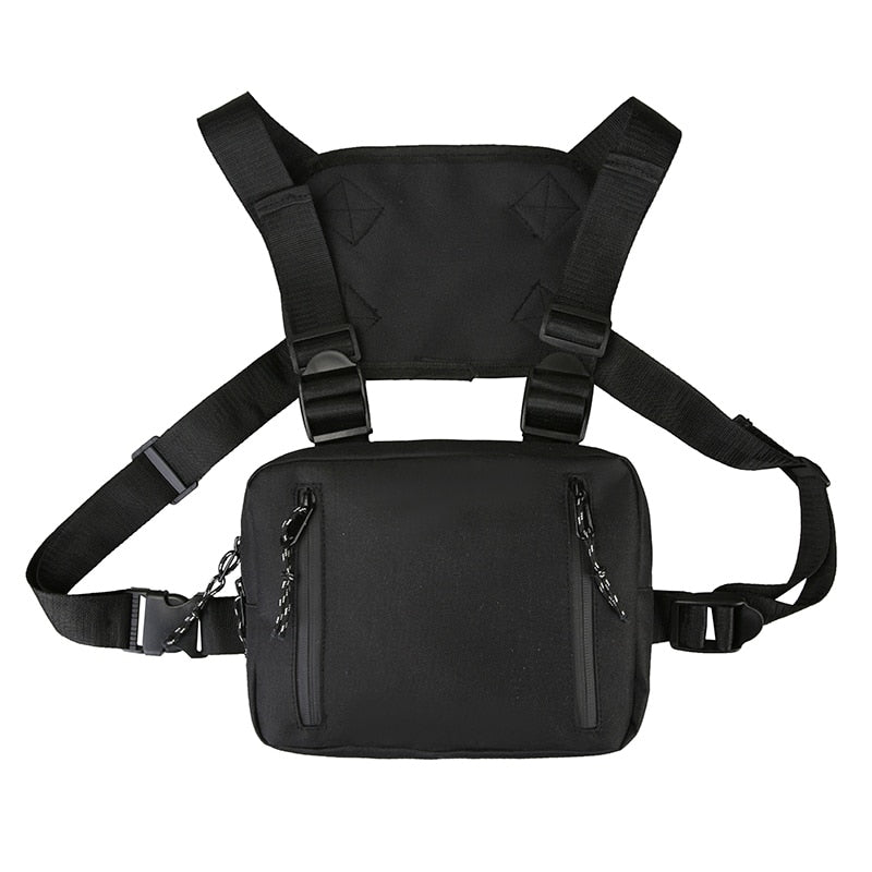 Fashion Chest Rig Bag For Men Waist Bag Hip hop streetwear functional Tactical Chest Mobile Phone Bags Male Casual Fanny Pack