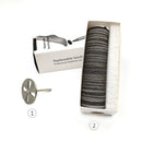 HYTOOS 100pcs Replaceable Sanding Paper With Disk 25mm Pedicure Sandpaper Nail Drill Bit Accessories Salon Foot Calluse Tool