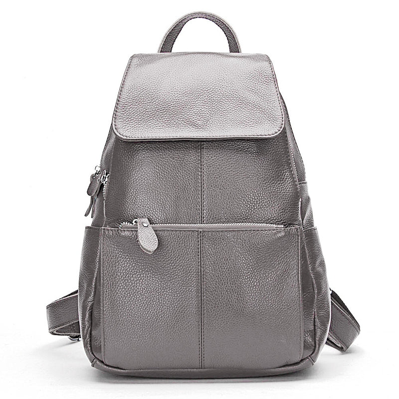 Zency Mode Weich Echtes Leder Große Frauen Rucksack Hohe Qualität A+ Damen Täglich Casual Reisetasche Rucksack Schultasche Buch