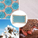 Colchoneta o almohada de acupresión de lino orgánico o juego de colchoneta de meditación de yoga aumenta el flujo sanguíneo alivio del dolor de cuello y espalda