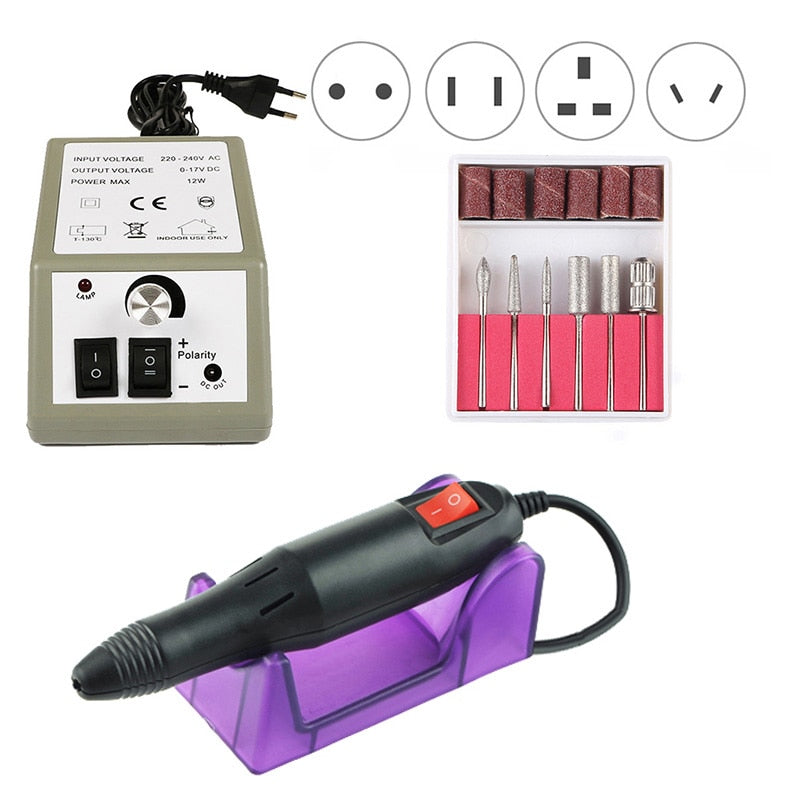 35000RPM Electric Nail Drill Machine Manicure Drill Pedicure Drill Sander Salon Nail Drill Machine Professional Nail Drill Tool