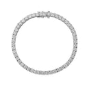 GUCY 3MM-5MM Bracelets Women 925 Sterling Silver Jewelry Moissanite Diamond Wedding Party Bracelet Drop Shipping