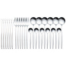 24pcs Gold Dinnerware Set Stainless Steel Tableware Set Knife Fork Spoon Luxury Cutlery Set Gift Box Flatware Dishwasher Safe