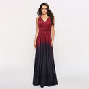 New Elagant Party Maxi Long Dress Women Multiway Wrap Dresses Gradient Convertible Boho Bandage Dress Bridesmaids Infinity Robe