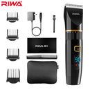 RIWA Hair Clipper Professional Trimmer LCD Display Fast Charge Men Hair Cutting Machine Washable Barber Clipper For Haircut 6501