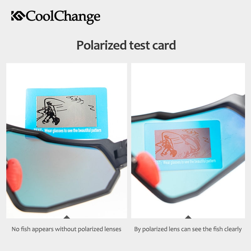 CoolChange Polarisierte Fahrradbrille Laufen Reiten UV400 Fahrrad Sonnenbrille Outdoor Sport MTB Fahrradbrille Brillen Herren Damen