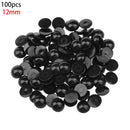 100Pcs 3-12mm Black Plastic Safety Eyes For Bear doll Animal Puppet DIY Crafts Children Kids Toys Eyes Accessories