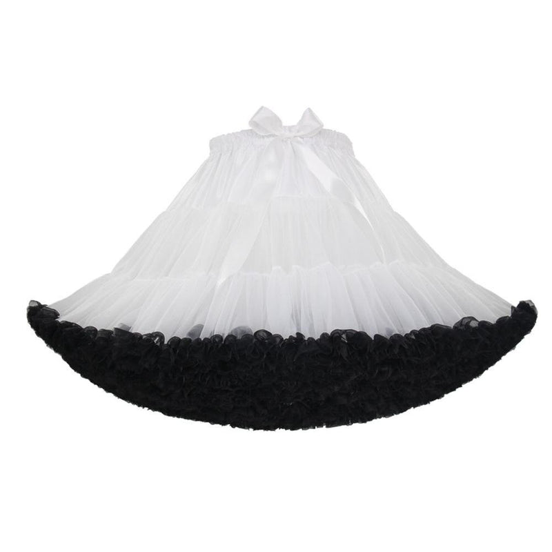 White Short Women Tulle Halloween Petticoat Crinoline Vintage Wedding Bridal Petticoat Underskirt Rockabilly Tutu