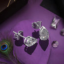 OEVAS Classic 100% 925 Sterling Silver Pear Created Moissanite Gemstone Ear Studs White Gold Earrings Fine Jewelry Wholesale