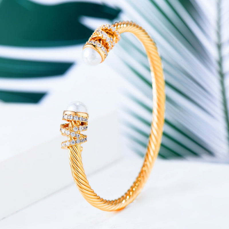 GODKI Trendy Luxury Stackable Bangle Cuff For Women Wedding Full Cubic Zircon Crystal CZ Dubai Silver Color Party Bracelet 2022