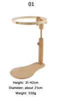 Looen Embroidery Hoop Embroidery Stand Hoop Wood Embroidery and Cross Stitch Hoop Set Ring Frame Adjustable Sewing Tools 1pc