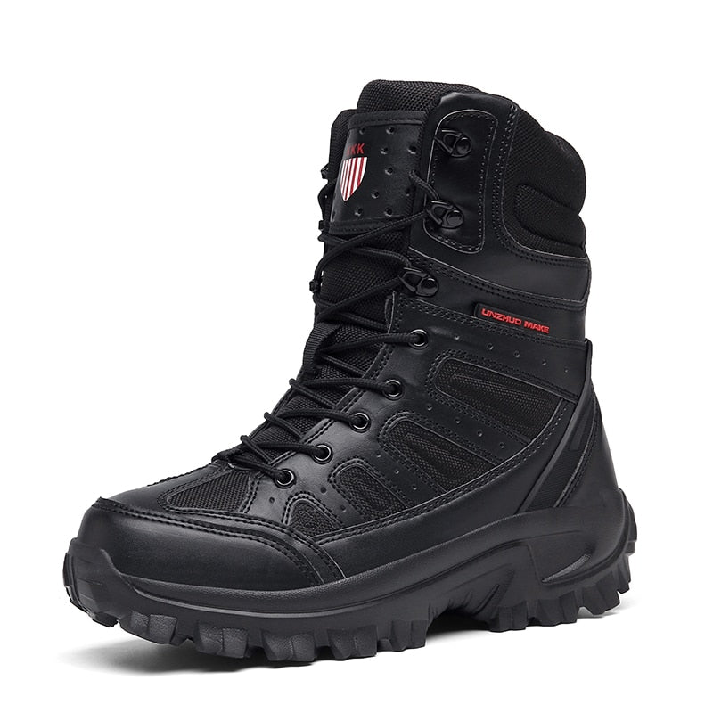 Botas militares de marca para hombre, botines antideslizantes para hombre, botas impermeables de invierno para hombre, botas de moto para hombre, botas de desierto para exteriores