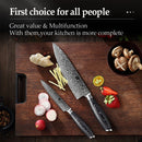 Juego de cuchillos de cocina XINZUO, 2 uds., 67 capas, Damasco, alto carbono, 8 ''Chef y 5'', cuchillo de acero inoxidable con mango de Pakkawood