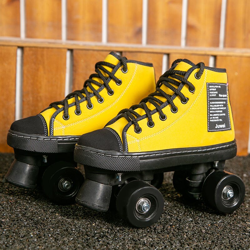Patines de doble fila para adultos, nuevo estilo, patines de cuatro hojas para adultos, hombres y mujeres, zapatos con ruedas para exteriores