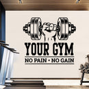 Large 73cmX104cm Fitness Quote Vinyl Wall Stickers For Gym Rooms Decor Fitness Room Sticker Motivate Frse Vinyl Wall Decals
