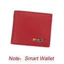 Smart Anti-lost Wallet Tracker  Genuine Leather Men wallets Soft Bluetooth-compatible Leather Purse Male Luxury Men&
