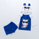 Traje de baño para niños de 3 piezas, traje de baño de manga larga para niños, protección solar UV, ropa de baño para bebés, traje de baño para niños pequeños