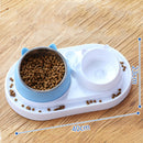 HOOPET Pet Automatic Feeder For Cat Dog Bowl Cat Dispenser Bowl With Raised Stand for Pet Cat Pet Supplies