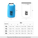 Waterproof Dry Bag with Straps PVC Backpack Float Bag for Storage Outdoor Camping Travel Swimming Beach Fishing