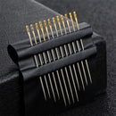 LMDZ 12/24PCS Blind Needle Elderly Needle Side Hole Needles Tail Side Opening Stainless Steel Hand Sewing Needles Threading