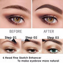 5-color four-pronged eyebrow pencil eyebrow brush split liquid waterproof long-lasting eyebrows enhancer pencil eyebrow shadow
