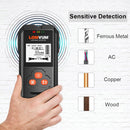 LOMVUM Metal Detector Backlit Black AC Wood Finder Cable Wires Depth TrackerUndeground Sturs Wall Scanner LCD HD Display Beep