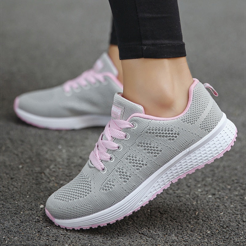 Zapatos deportivos para mujer, zapatillas transpirables, zapatos blancos para mujer, zapatillas ultraligeras para mujer, zapatos vulcanizados, zapatillas informales para parejas