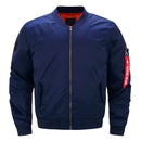 Nueva chaqueta de bombardero de piloto Air para hombre, chaquetas de bombardero militar para hombre, chaqueta de piloto informal con cremallera sólida, chaqueta verde nueva ajustada para hombre