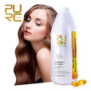 PURC Brazilian Keratin Hair Treatment Formalin 5% 1000ml Straightening For Deep Curly Hair Treatment Hair Scalp Care Products