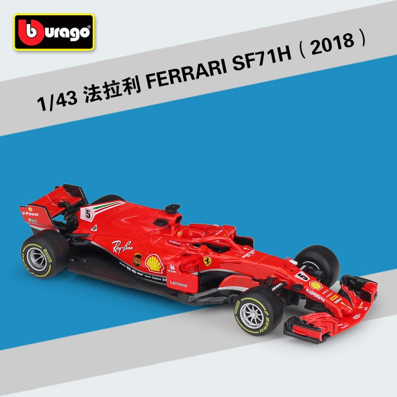 Bburago 1:43 Mercedes-Benz Team  Lewis Hamilton  W10-44 SF90 RB  F1 Racing Formula Car Static Simulation Diecast Alloy Model Car