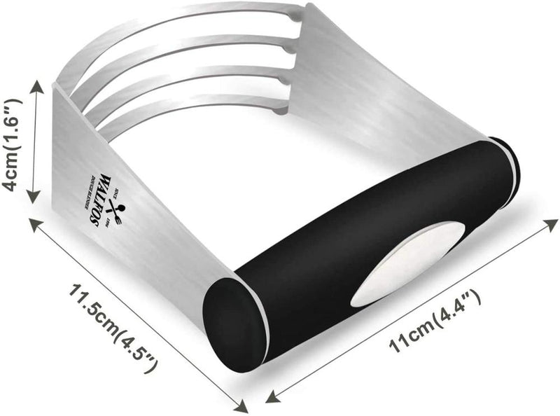 WALFOS Teigmixer Mehrzweck-Gebäckschneider Robuster Teigschneider aus Edelstahl und rutschfestem Griff, perfekt für Gebäck