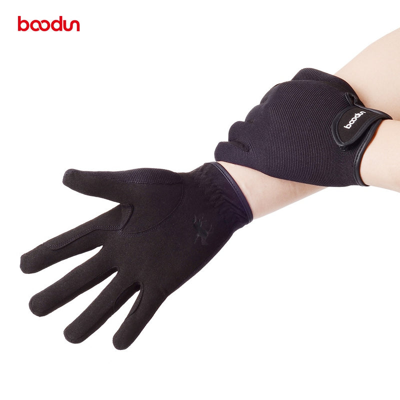 BOODUN Professional Horse Riding Gloves for Men Women Wear-Resistant Antiskid Equestrian Gloves Horse Racing Gloves Equipment