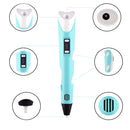 Original 3D Pen For Children 3D Drawing Printing Pencil with LCD Screen With PLA Filament Toys for Kids Christmas Birthday Gift