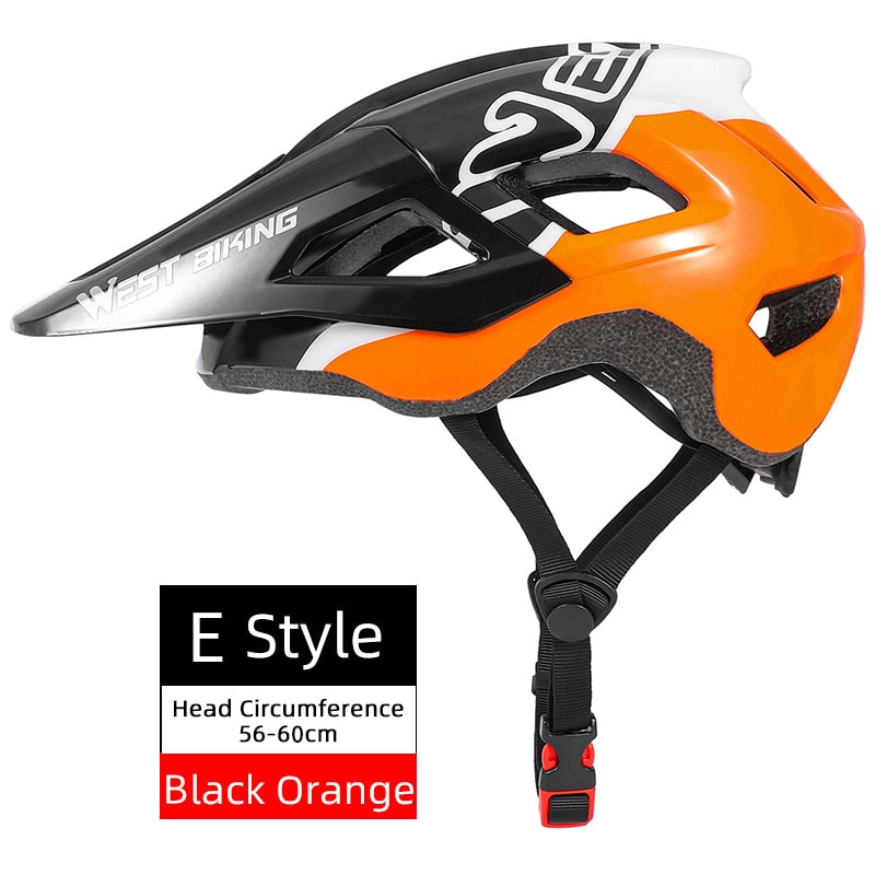 WEST BIKING Bicycle Helmet Trail XC MTB All-terrain Bike Helmet OFF-ROAD Casco Ciclismo Bicicleta Mountain Bike Cycling Helmet