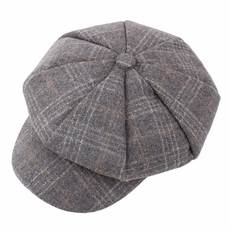 BUTTERMERE mujeres lana Tweed gorras Newsboy mujer hombre Vintage ejército verde Plaid gorras planas primavera pintores Cabbie Duckbill sombrero 2022