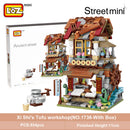 LOZ Mini Block Mini Chinatown China Street Chinese Tradition Special Model DIY Assembly Toys for Children Educational Anime