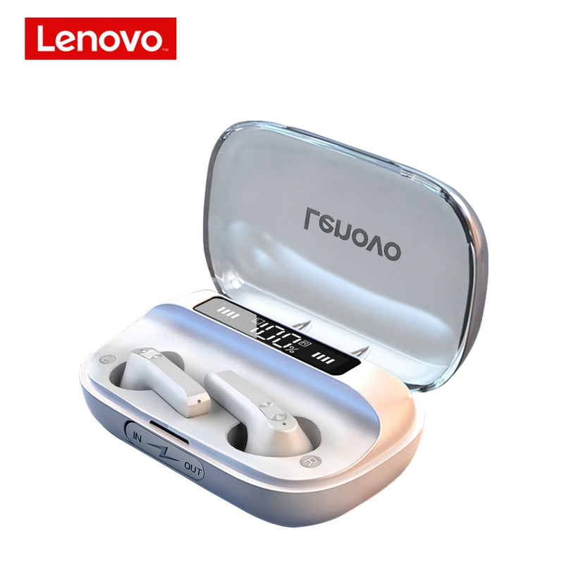 Lenovo QT81 TWS Auriculares inalámbricos Estéreo Deportes Auriculares impermeables Auriculares con micrófono Auriculares Bluetooth Llamada HD 1200mAh