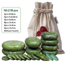 Tontin Jade glaze therapy hot stone massage Set massager back massageador Health Care stones for massage spine basalt stone spa