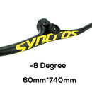 SYNCROS Carbon Fiber Mountain Integrated MTB Handlebar FRASER IC SL -8 -17 -25 Three Specifications with Titanium Screws