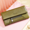 KAVIS Genuine Leather Women Wallet New Style Female Portomonee Fashion Money Bags Zipper Card Holder Handy Perse High Capacity