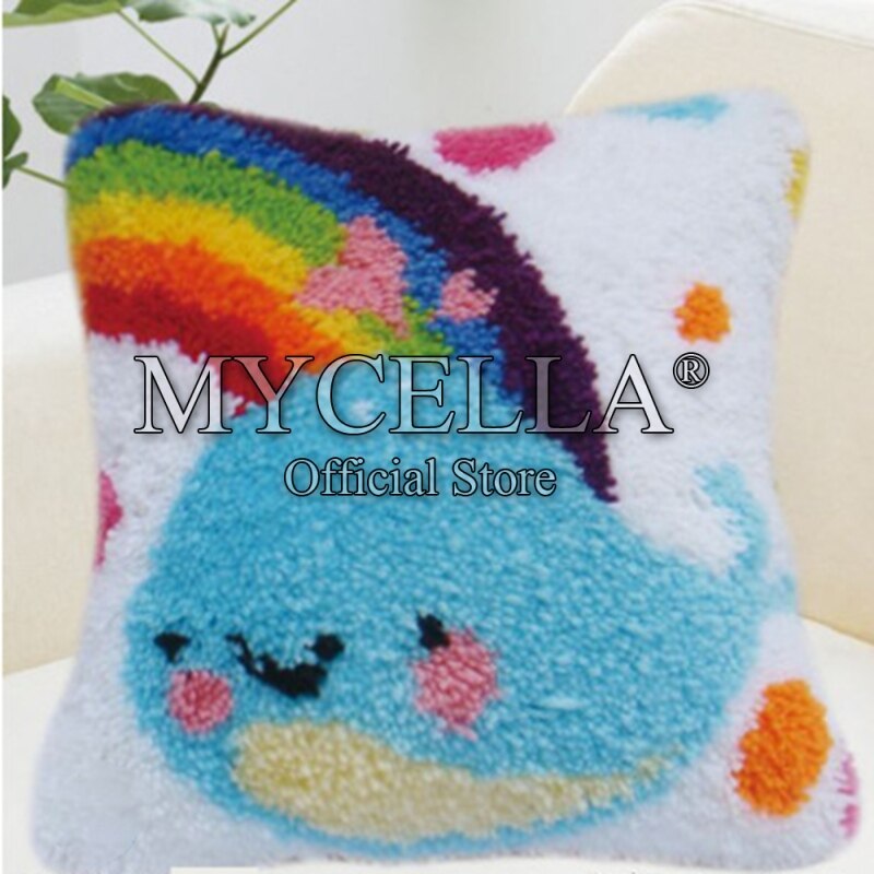 Animals Latch Hook Cushion Pillow Mat DIY Crafts Skull Pattern Cross Stitch Needlework set Crocheting Cushion embroidery pillow