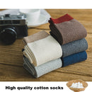 2021 Autumn Winter New High Quality Organic Cotton Harajuku Happy Men Socks Compression Sock Men's Business Dress Long Sock Gift