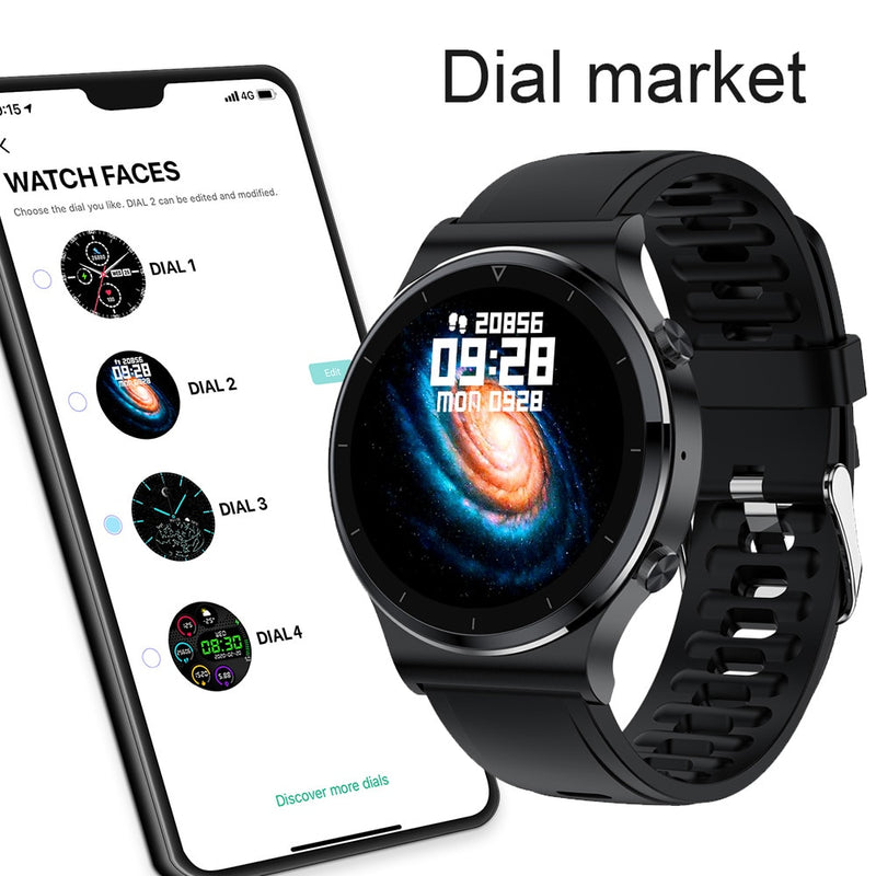 Nuevo reloj inteligente con llamada Bluetooth para hombre S-600 IP68 resistente al agua pantalla táctil completa deportes Fitness Smartwatch cara personalizada para Android IOS