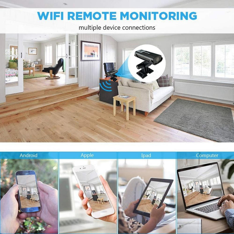 Mini Home Security Camera PNZEO 1080P HD Wireless WiFi Remote View Super Mini Kameras Nanny Cam Kleiner Recorder