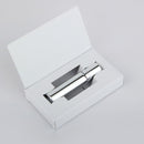 50 unids/lote 10ml caja de embalaje botella de aceite esencial botella de bola de rodillo de acero inoxidable botella de vidrio de Perfume cosmético de viaje