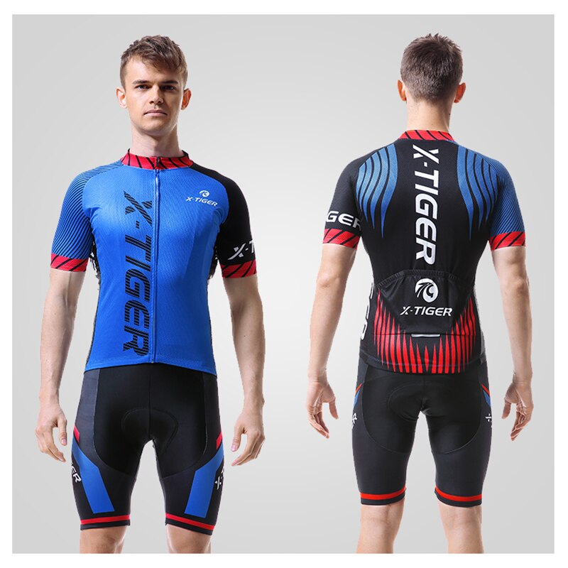 Conjunto de Jersey de Ciclismo x-tiger, Ropa de bicicleta transpirable, Ropa de bicicleta de secado rápido, conjunto de Ciclismo de manga corta, Ropa de Ciclismo