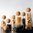 storage glass jar with wooden lid bottle kitchen mason jars with lid glass bottle container cereal dispenser canister