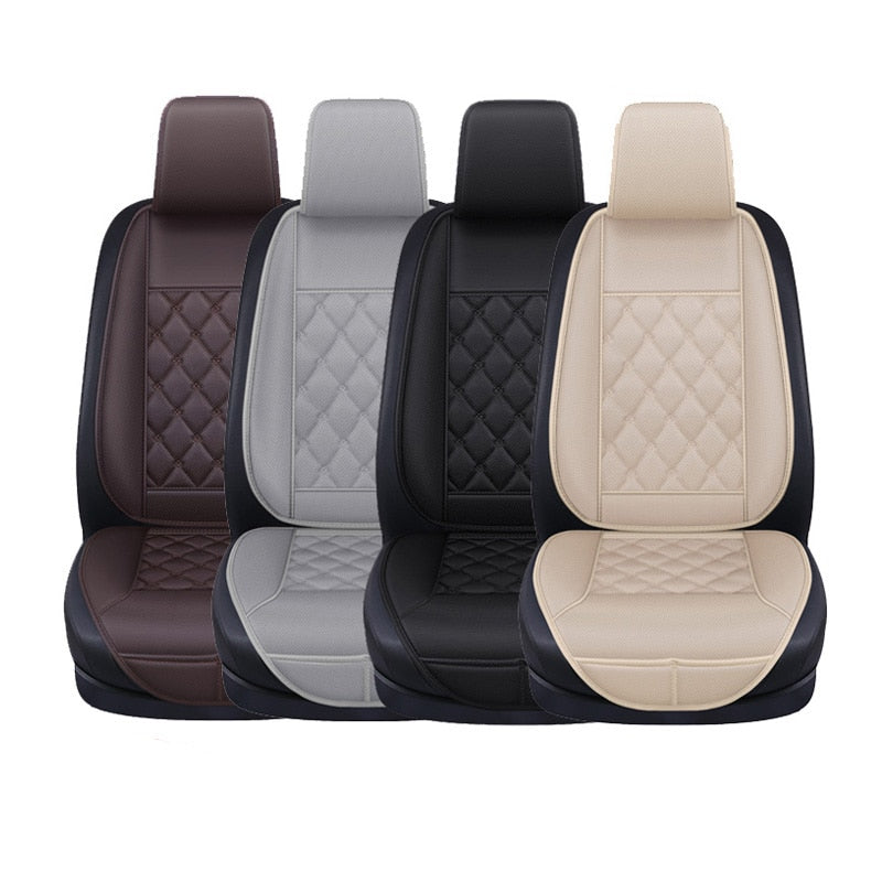 Waterproof Leather Car Seat Cover Protector Mat Universal Front Backret Breathable Car Van Auto Seat Cushion Protector Pad