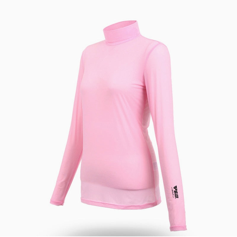 Golf Shirt Summer Wear T-Shirts Anti UV Clothes Women Clothing Ice Silk Sun Protection Shirt Ultra-thin Breathable Casual Shirts